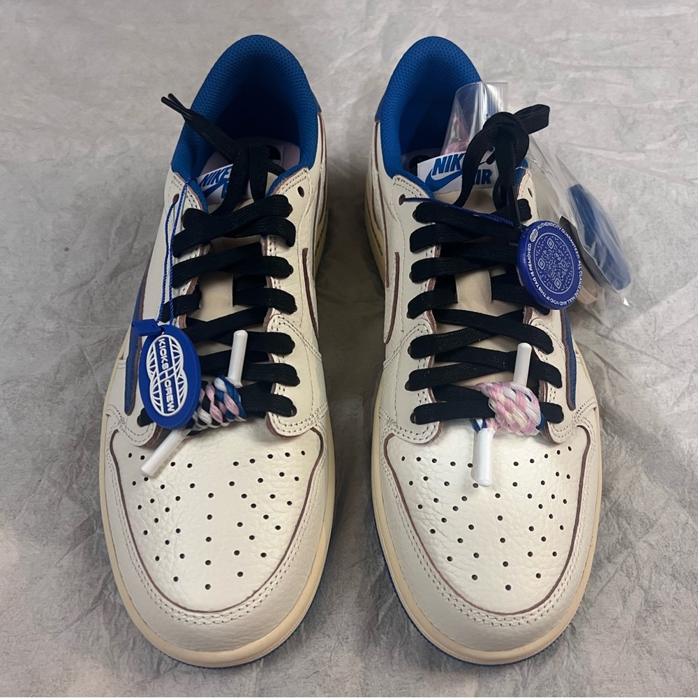 Jordan 1 Retro Low OG SP Fragment x Travis Scott (Sail/blue) - Picture 5 of 15